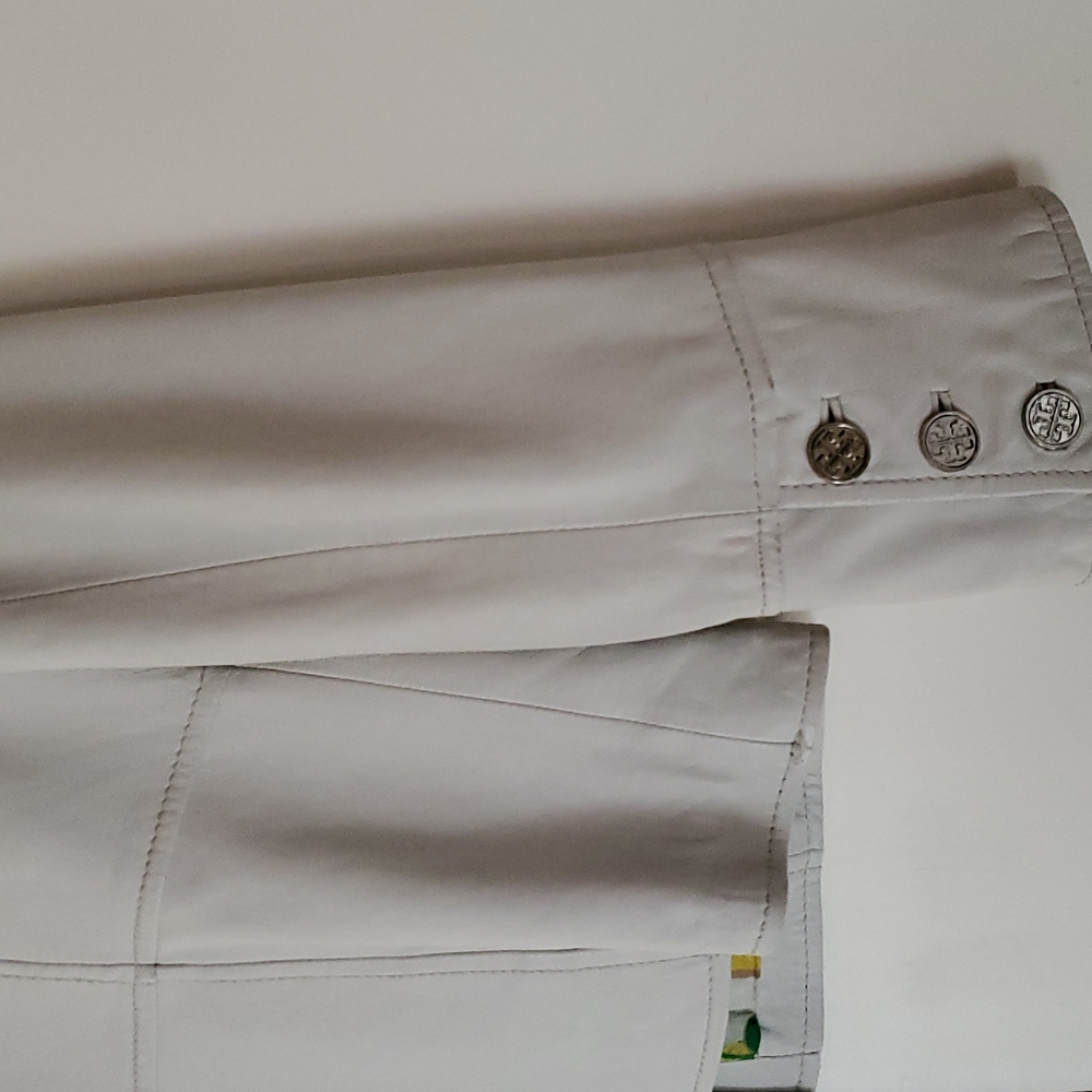 Tory Burch Winter White Sergeant Pepper Military Style Leather Jacket - Picture 11 of 16